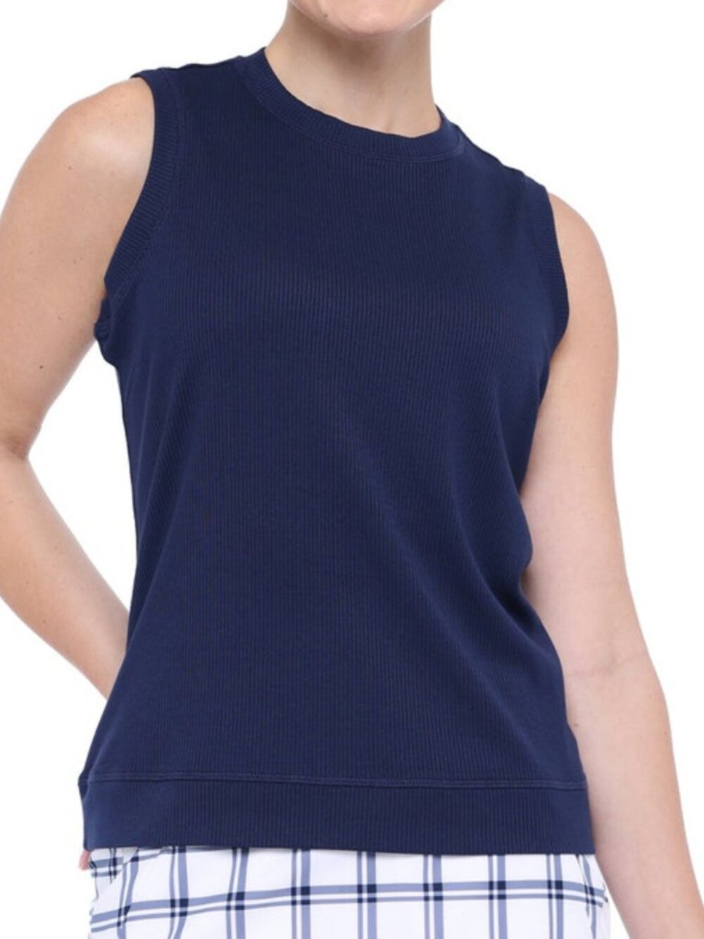 Belyn Key Favorite Sleeveless Performance Top Sporty Navy Golf & Tennis Tank